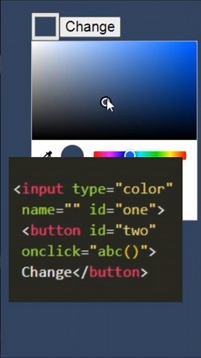 Input Color picker | Change Color Using JavaScript (360p)