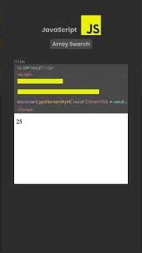 JavaScript Array Search
