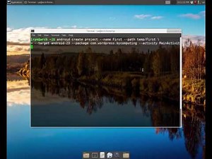 Building your first Android App via the command line