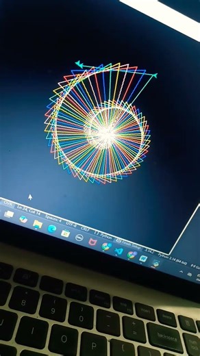 Triangle using python #shortvideo #virl #virlshort #viralvideo #explorepage #python #coding #html