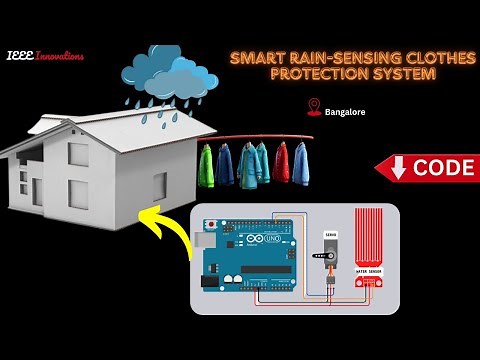 Smart Rain-Sensing Clothes Protection System | Best Science School project | DIY Arduino Project