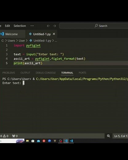 Create Stunning ASCII Art with Python – Shorts