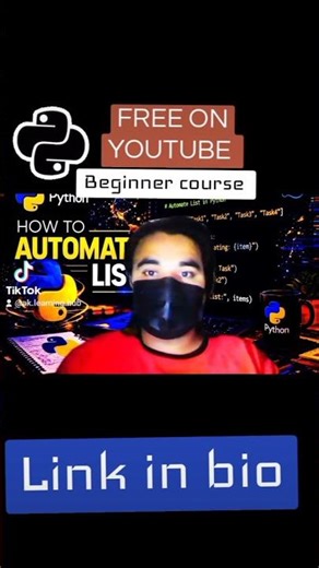 Python full course on this channel 🙂
