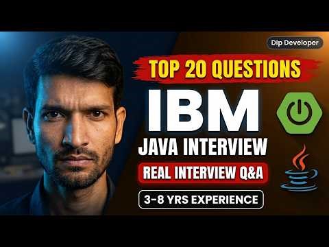 I Cracked IBM Java Interview | Top 20 Real Questions Asked in 2026 | Spring Boot + Microservices