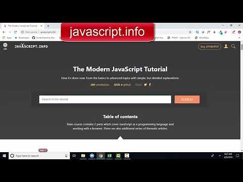 Introduction to javascript.info The Modern JavaScript Tutorial