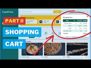 Responsive Cart Online Food Delivery Website with HTML CSS Javascript | Part 2