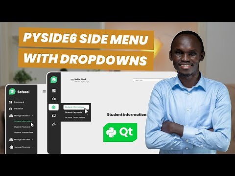 Build a Modern Python Sidebar Menu with PySide6 & Qt Designer | Context Menus + Stacked Pages