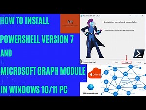 How to Install Powershell version 7 and Install Microsoft Graph Module in Windows 10/11 step by step