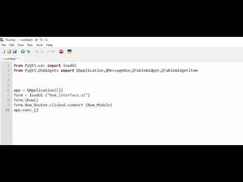 Add pyqt5 code automatically on thonny