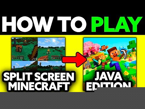 How To Play Split Screen Minecraft Java Edition (2025) - Step by Step