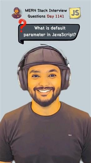 Default parameters in JavaScript #shorts