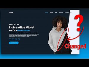 Advanced Personal Portfolio Website With Dark Light Mode | HTML CSS & Javascript