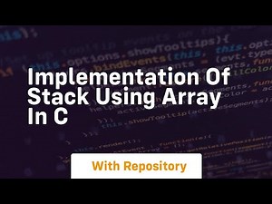 implementation of stack using array in c