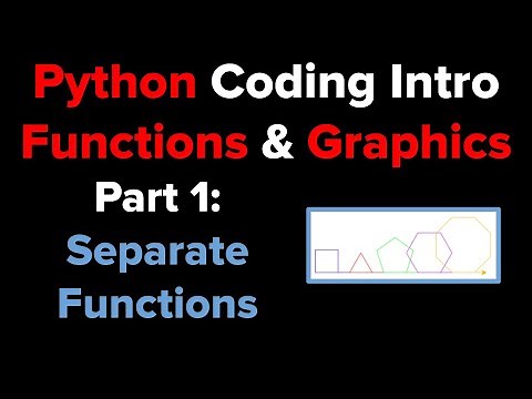 Intro to Python Functions using Turtle Graphics (Part 1)