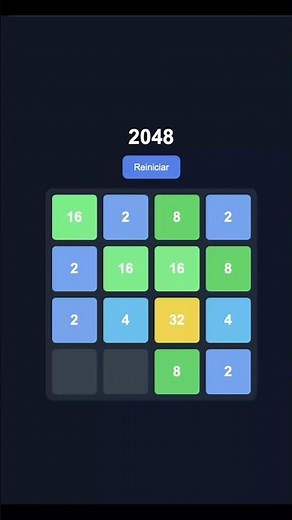 Hoy vamos a crear el juego 2048 usando HTML y JavaScript. #html #coding #javascript #programming