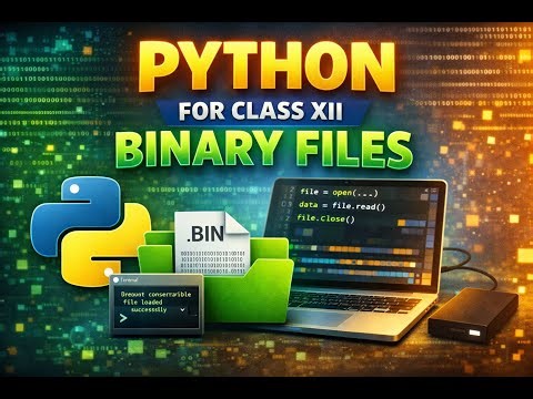 Python for Class XII- Binary Files Basic Operations & File Modes