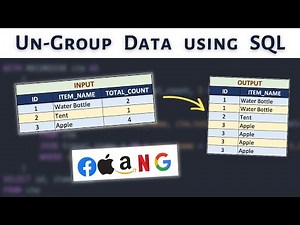 Solving SQL Interview Query | Ungroup given input data | FAANG Interview Query