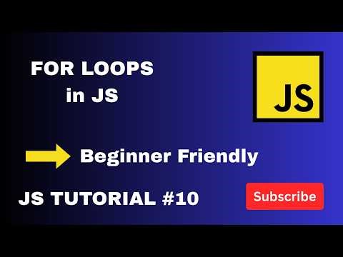 JavaScript For Loops Explained | Control Flow for Beginners