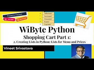 2. Shopping Cart 1: Creating the lists menu and price in the Shopping Cart project