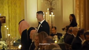 🌟🇵🇹⚽ Al-Nassr superstar Cristiano Ronaldo makes a stunning appearance at the official White House dinner held in honor of Crown Prince Mohammed bin Salman! 🇸🇦🏛️✨ #Ronaldo #CristianoRonaldo #AlNassr #WhiteHouse #MohammedBinSalman #USKSA #SaudiArabia #SaudiTimes | Saudi Times