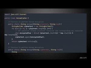 Vernam Cipher Encryption and Decryption in Java
