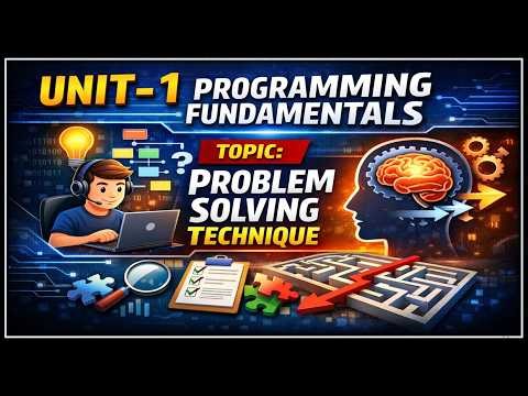 Problem Solving Technique | Programming Fundamentals Unit-1 | Handwritten Notes #education