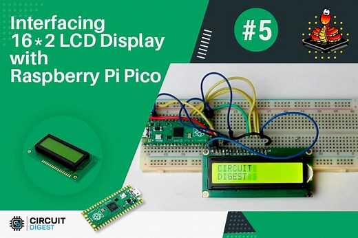 Interfacing LCD Display with Raspberry Pi Pico using Micropython