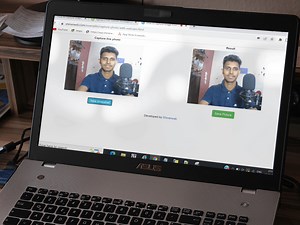 How to capture image from webcam in JavaScript and PHP?