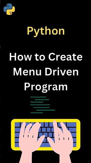 How to Create Menu Driven Program | Making Menu in Python #python #coding #menu