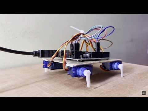 How to make simple Arduino Walking Robot using Servo Motor in 2 Minutes!