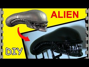 How To Make An Alien Head (Xenomorph Template DIY)