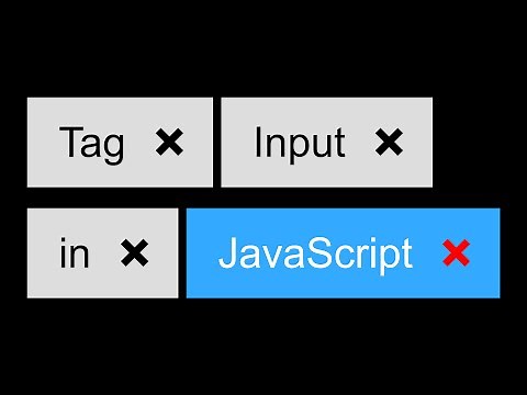 TAGS INPUT in JavaScript