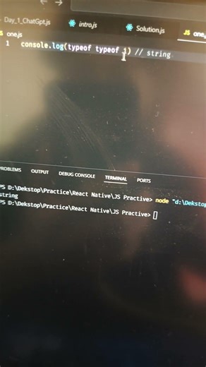 Why typeof typeof 1 is "string"? 🤔 #JavaScript #Shorts #Coding #JS #Programming #LearnToCode