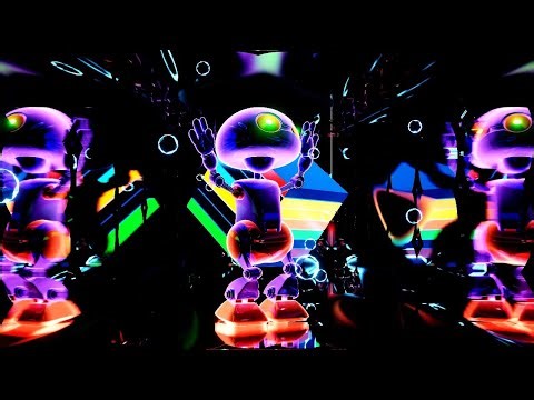 Bright Neon Martian Dancing 👽✨ | 8 Hours Colorful Party VJ Loop | 4K 60FPS (No Sound)