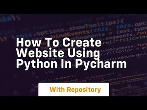 how to create website using python in pycharm