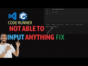 VS Code not taking any inputs when running c/c++ code using code runner [FIX]