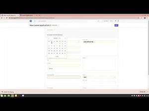 01 Leave Application - Leave Management | HR Module | ERPNext