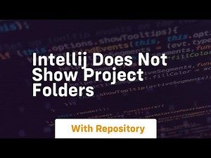 intellij does not show project folders