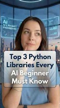Top 3 Python Libraries for AI Beginners #python #ai #machinelearning #logicmojo #pandas