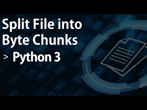 Split File into Byte Chunks in Python 3