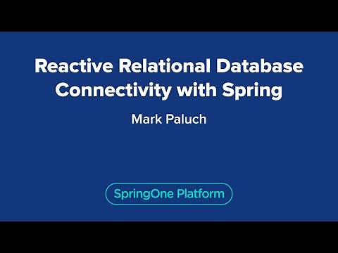 Reactive Relational Database Connectivity with Spring