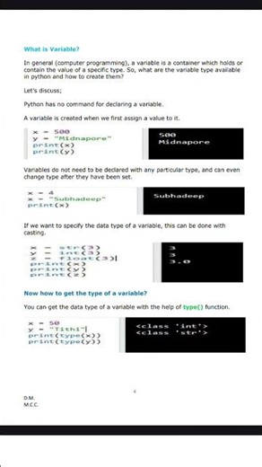 What is variable? Python variable. #shorts #viralshorts #python