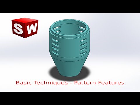 Basic Techniques - Pattern Features | SOLIDWORKS TUTORIAL