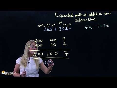 Expanded method addition and subtraction