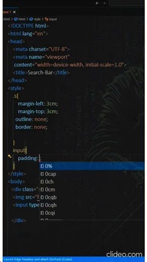 Search Bar | Using Html CSS #coding #webdesign #htmlpage