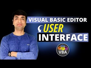 Visual Basic Editor-User Interface | Excel VBA Tutorial
