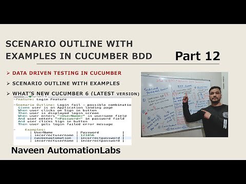#12 - Scenario Outline with Examples keyword in #Cucumber (Data Driven Testing) - Latest Features