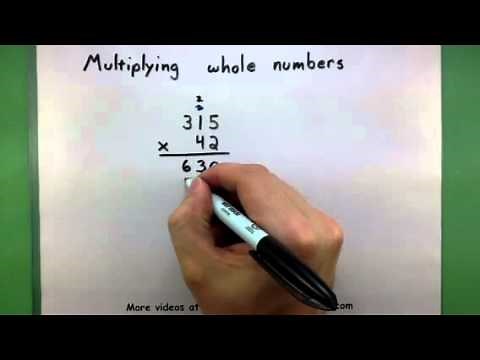 Basic Math - Multiplying whole numbers