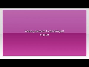 Adding element to 2d arraylist in java