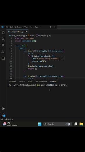 Delete Element from Array in C++ | DSA